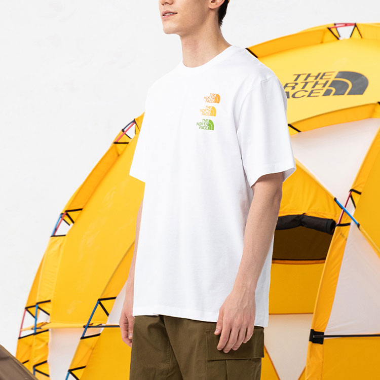 THE NORTH FACE SS21 Tri Logo Shirt 'White' NF0A7QRF-FN4