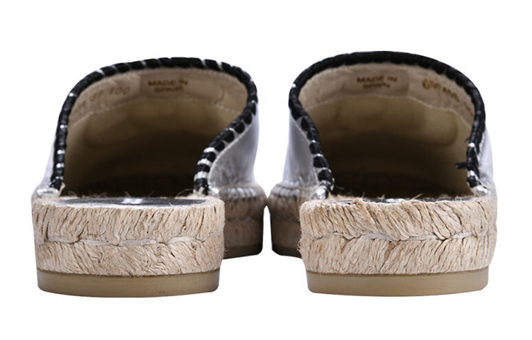 (WMNS) Gucci Embroidered GG Espadrilles 'Silver' 602408-B8B00-8106