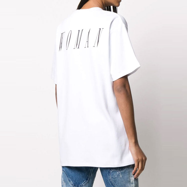(WMNS) Off-White c/o Virgil Abloh Brushstroke Arrows Tomboy Tee White OWAA072R20H841280130