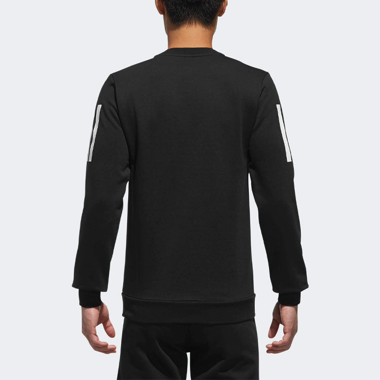 adidas neo Athleisure Casual Sports Knit Round Neck Pullover Black DX0043