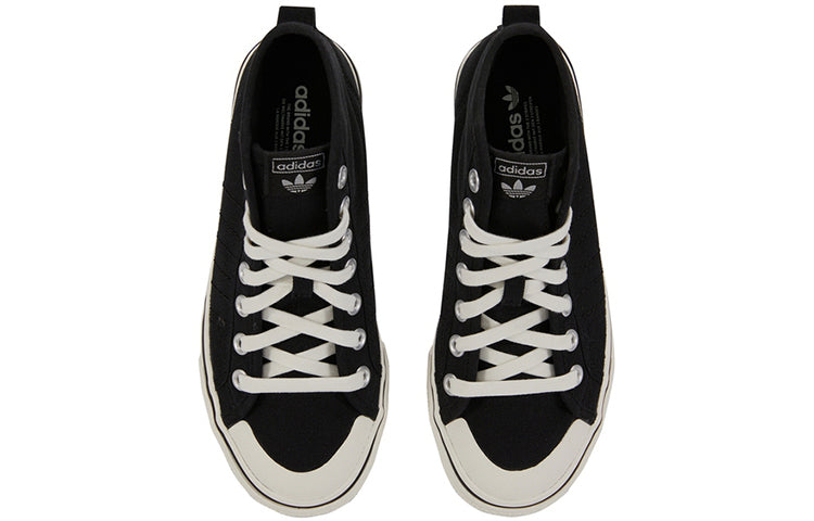 (WMNS) adidas Nizza Hi 'Black White' GV7121
