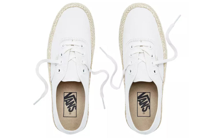 Vans Authentic Platform Espadrille 'Marshmallow' VN0A3NAQFS8