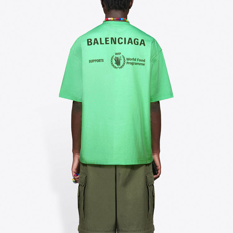 Balenciaga x WFP T-Shirt Medium Fit 'Green' 612966THV844162
