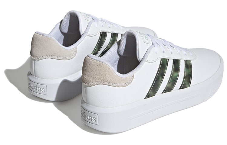 (WMNS) adidas neo Court Platform 'White Green' HP9434