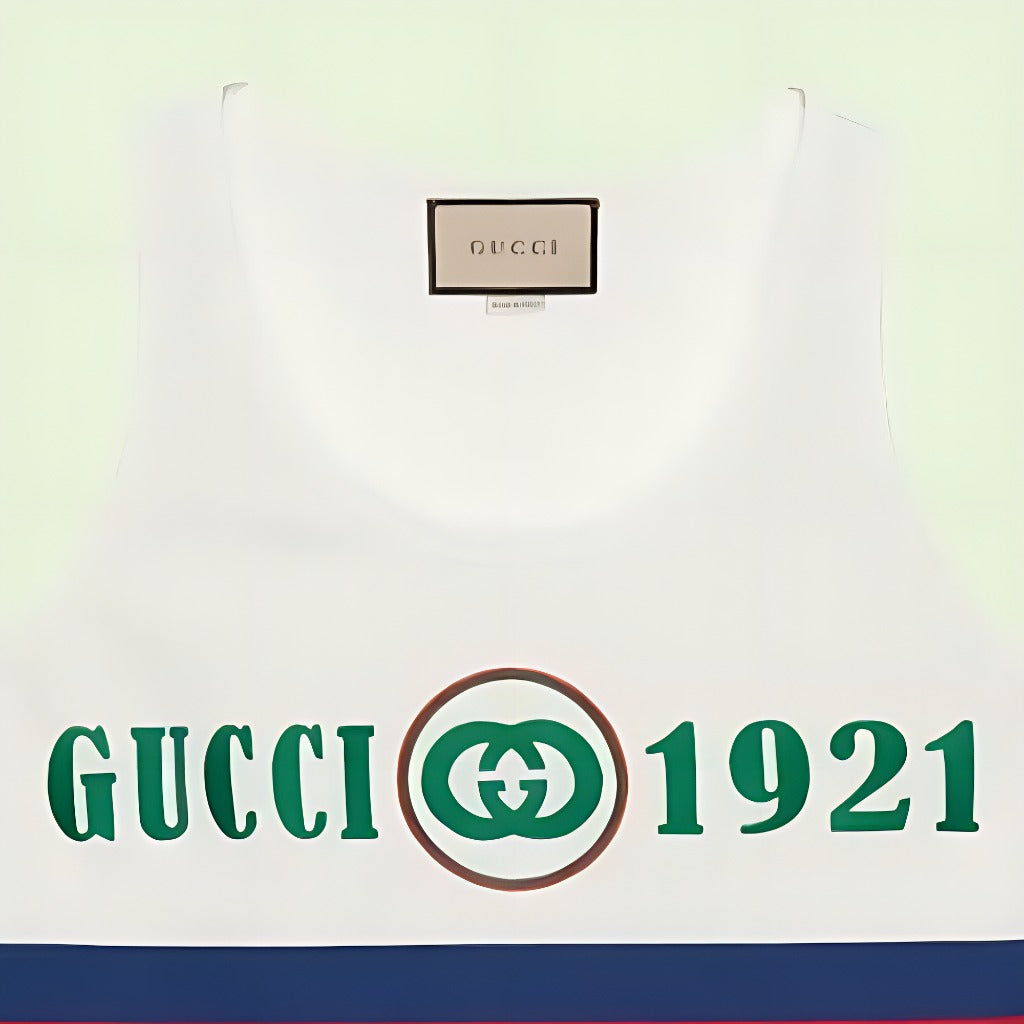 (WMNS) Gucci Cotton Tank Top 'White' 688411-XJD5U-9131