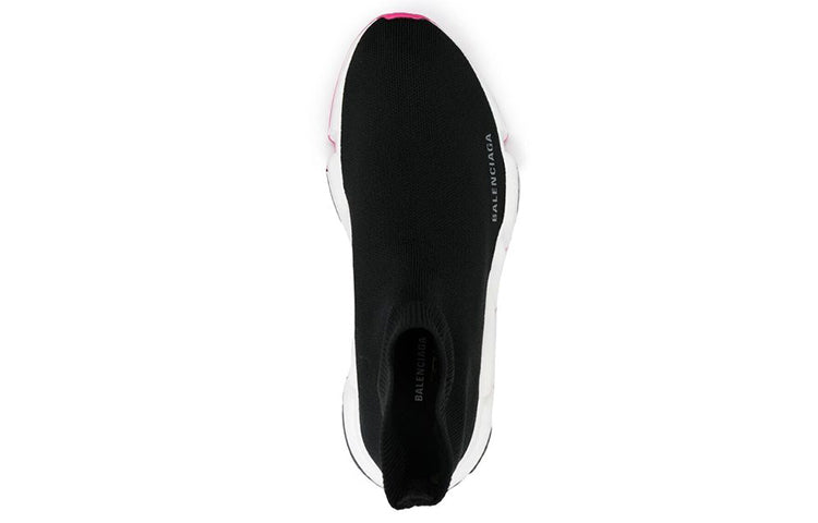 (WMNS) Balenciaga Speed 1.0 Recycled Sneakers 'Black Fuchsia' 587280W2DBB1586