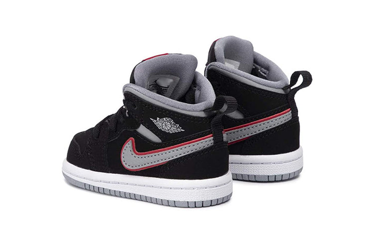 (TD) Air Jordan 1 Mid 'Black Particle Grey' 640735-060