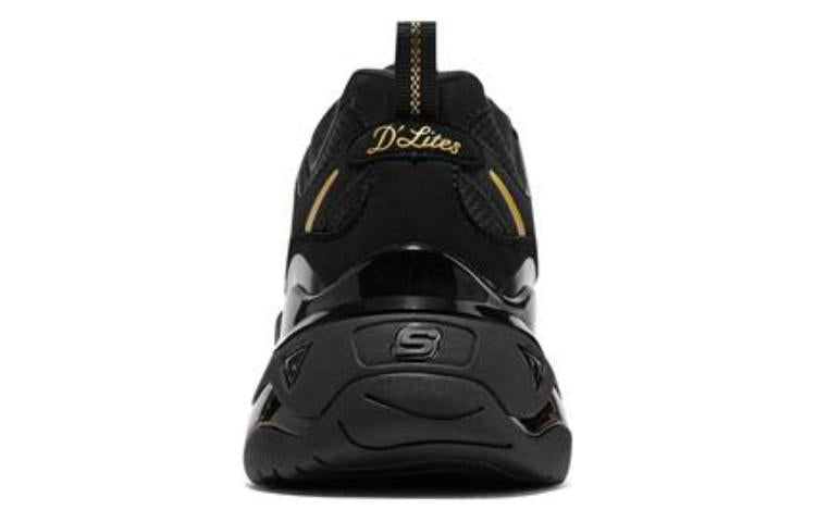 Skechers DLites 3.0 Air Sneakers 'Black Gold' 896150-BBK