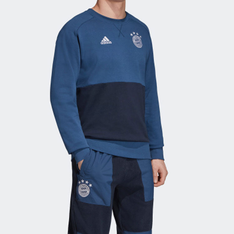 adidas FCB SSP CR SWT Soccer/Football Bayern Munich Black Pullover Dark Blue DX9221
