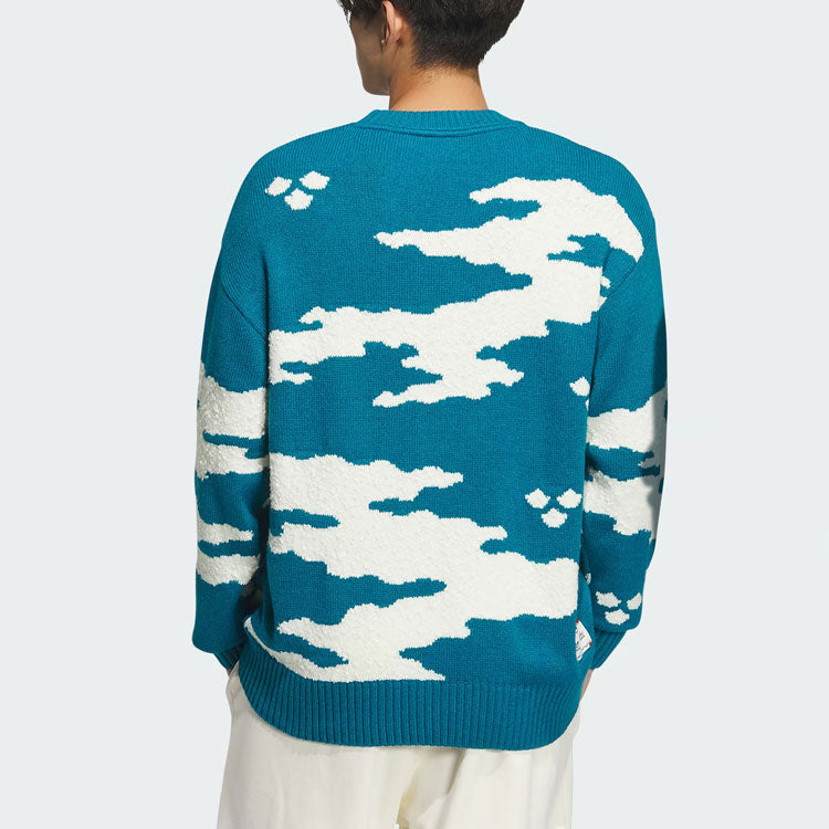 adidas Originals Sweater Asia Sizing 'Blue White' JE9189