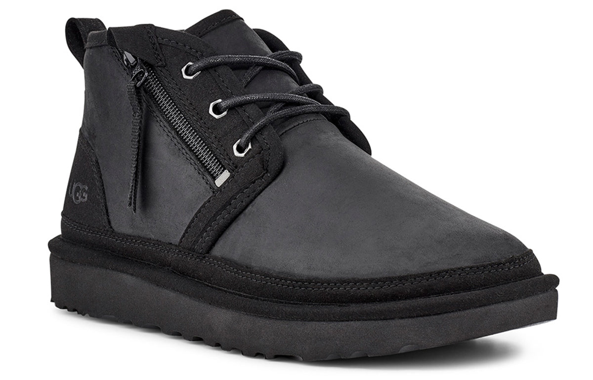 UGG Neumel Zip Fleece Lined Snow Boots Black 1103883-BTNL