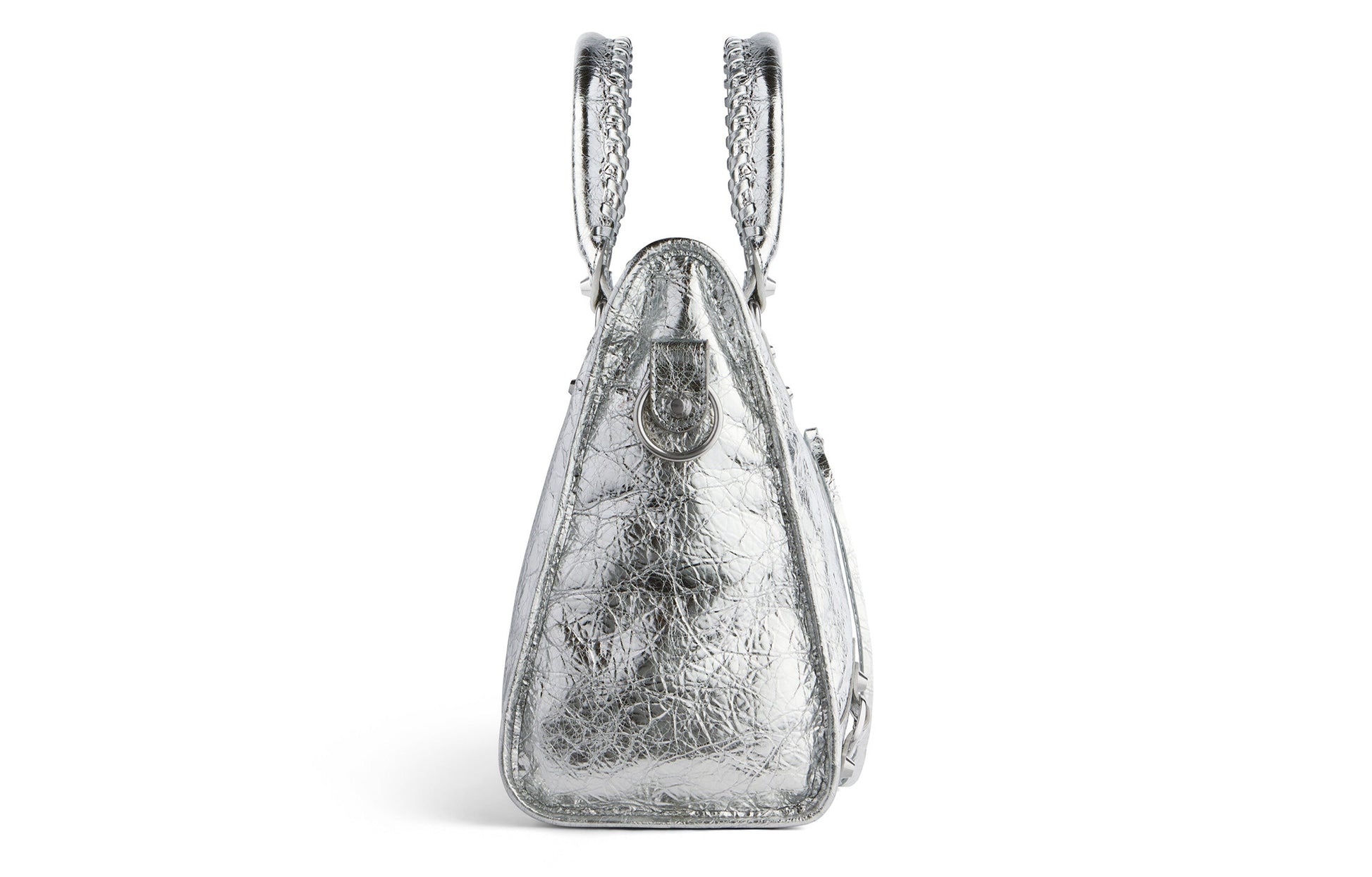 (WMNS) Balenciaga Le City Medium Bag Metallized 'Silver' 7977862AA9R8122