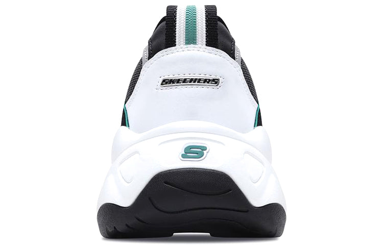 Skechers D'Lites 3.0 low running Shoes Black/White/Green 999878-WGRN