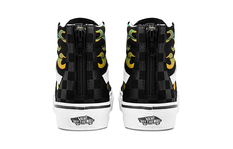 (PS) Vans SK8-Hi Zip Fire 'Black' VN0A4BUXESY