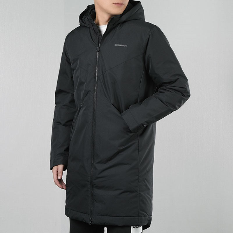 adidas neo Men's Xield Parka Winter Leisure Sports Down Jacket Black EI6278