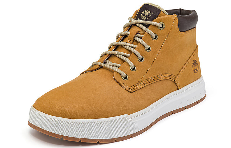 Timberland Maple Grove Wide Fit Leather Chukka Boots 'Wheat' A5PRVW