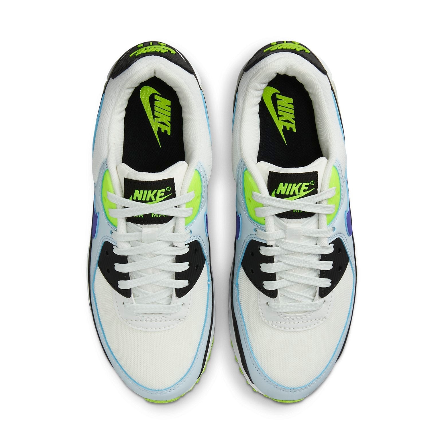 (WMNS) Nike Air Max 90 'White Volt Blue' DH8010-102