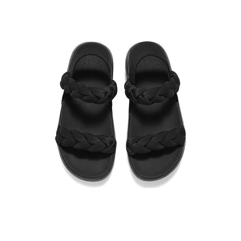 (WMNS) Skechers Beach Sandals 'Black' 114806-BBK