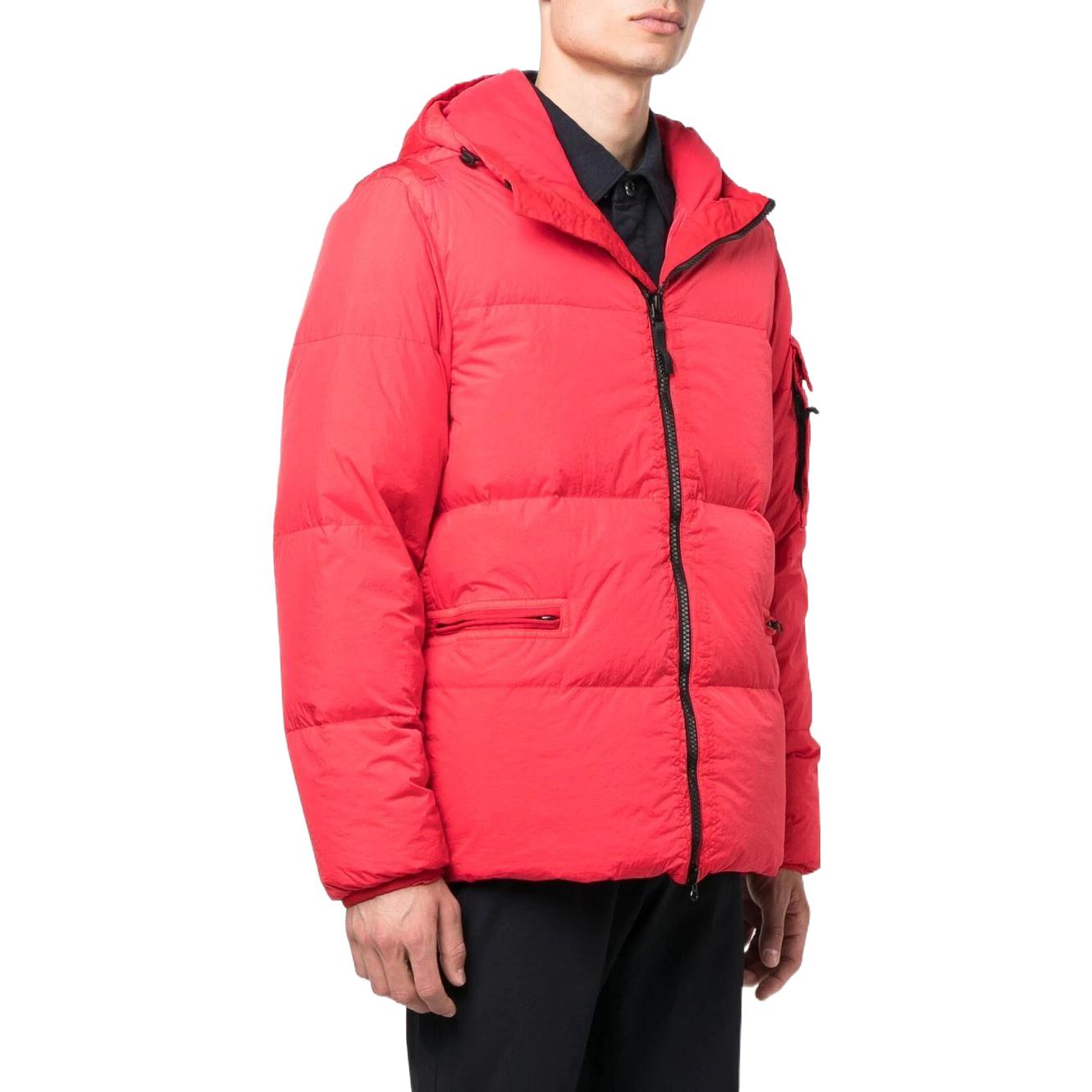 STONE ISLAND Crinkle Reps Down Jacket 'Red' 771540223-V0010