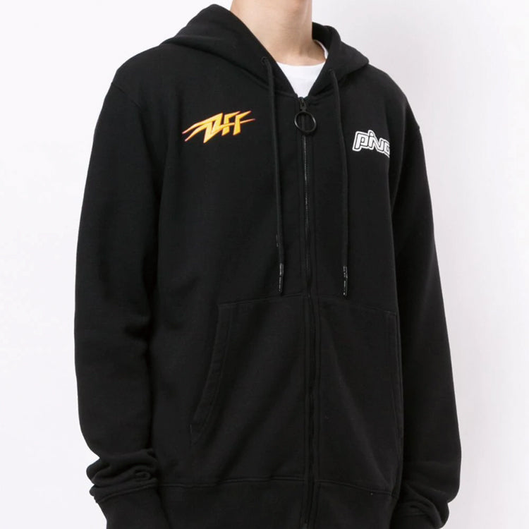 Off-White Pivot Mens Hoodie Jacket Letter Logo OMBE001E20FLE0051018