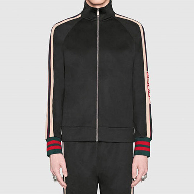Gucci Technical Track Jacket 'Stripe Classic Black' 474634-X5T39-1008