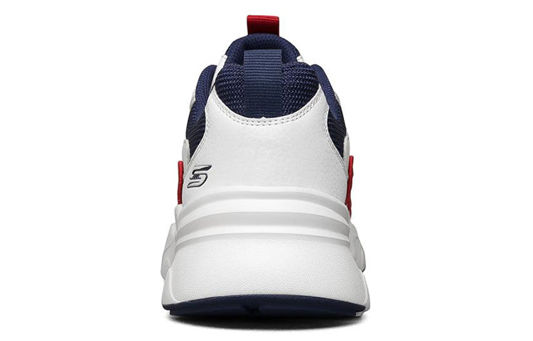 (WMNS) Skechers Bob s Bamina Low-Top White/Blue/Red 117041-WNVR