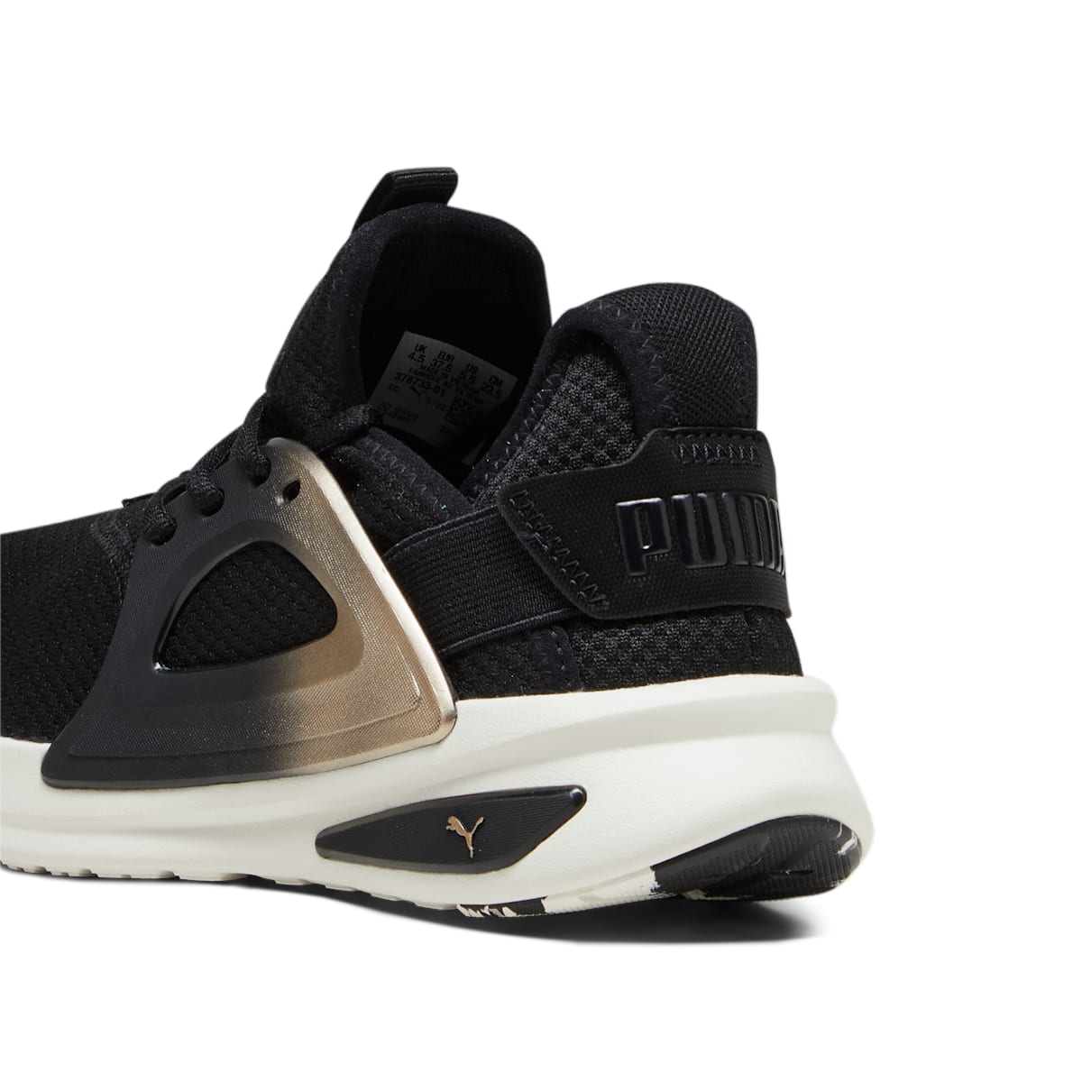 (WMNS) PUMA Softride Enzo Evo Molt Metallic 'Black Gold' 378733-01