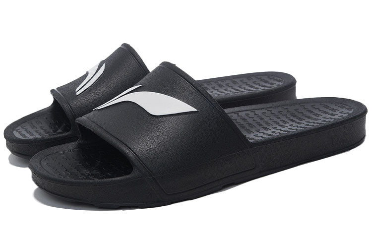 Li-Ning Offcourt Slipper 'Black White' AYCS003-1