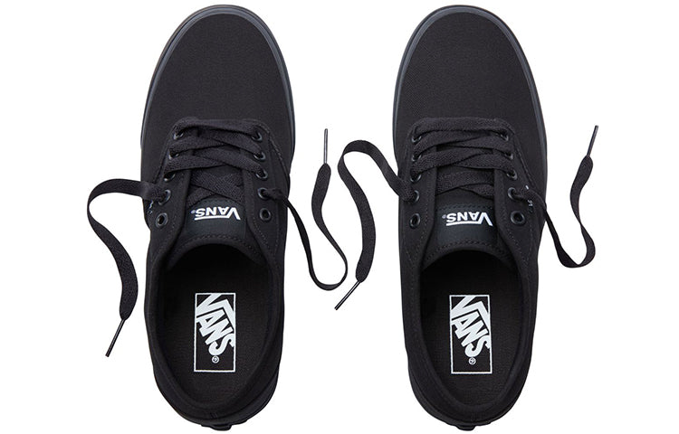 Vans Authentic Atwood Skateboard Series Mid-Top Retro Skate Shoes Unisex Black VN000TUY186