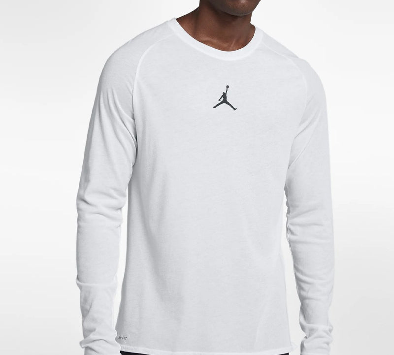 Air Jordan 23 Alpha Dri-Fit Back Printing Long Sleeves White 926437-100