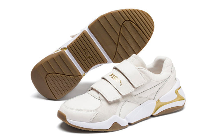 (WMNS) PUMA Nova V Leather Beige 369843-02
