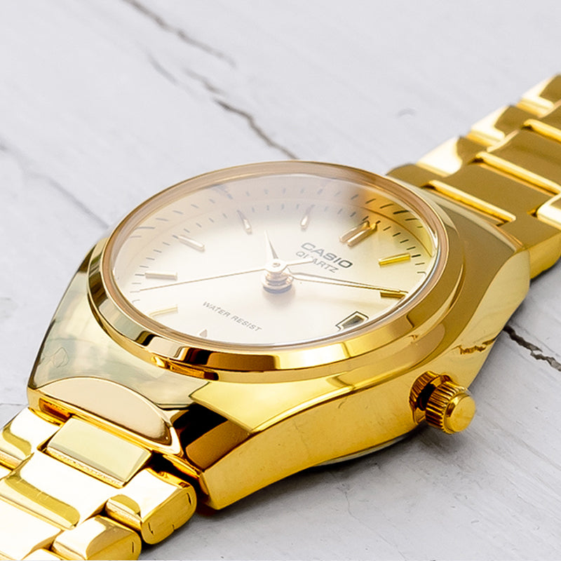 CASIO Simplistic Casual Gold Analog LTP-1170N-9A