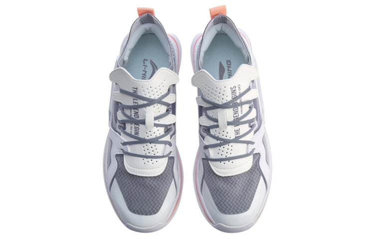 (WMNS) Li-Ning 001 T1000 Low 'White Grey' AGLP022-2