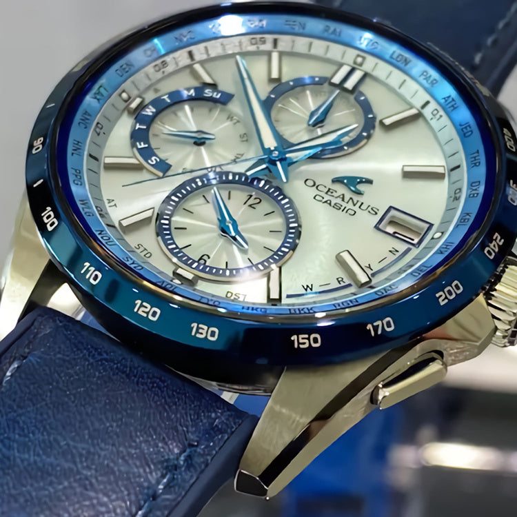 Casio Analog Watch 'Ocean Blue Silver' OCW-T2600ALB-2AJR