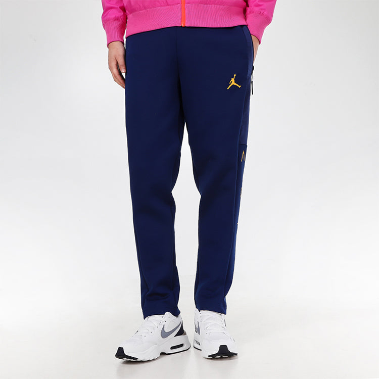 Air Jordan MENS Casual Knit Sports Pants Blue CV3173-426