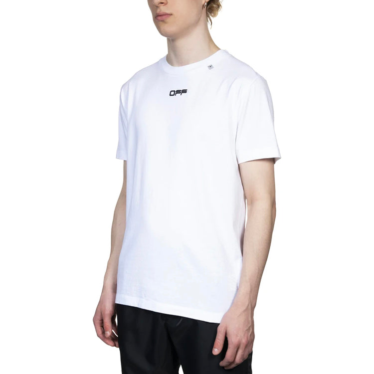 Off-White Back Black White Painting Short Sleeve White OMAA027S201850050188