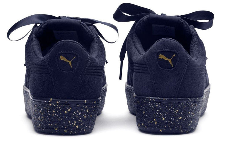 (WMNS) PUMA Vikky Platform Ribbon Casual Board Shoes Blue 366815-03