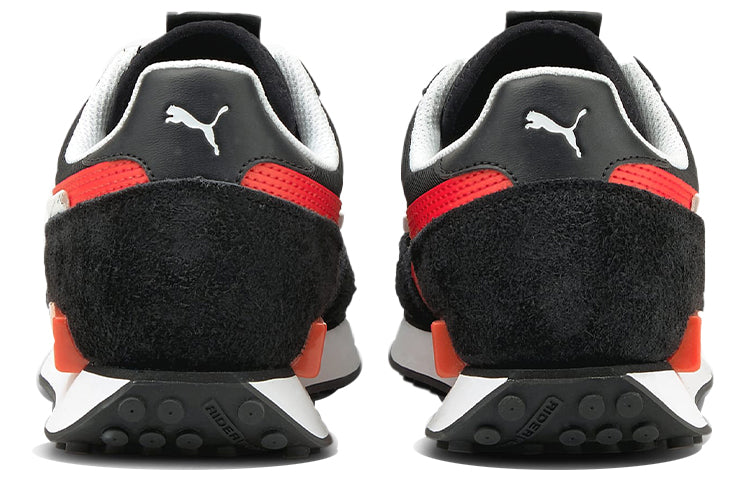PUMA Unisex Future Rider Vintage Sneakers Black/Red 380464-04