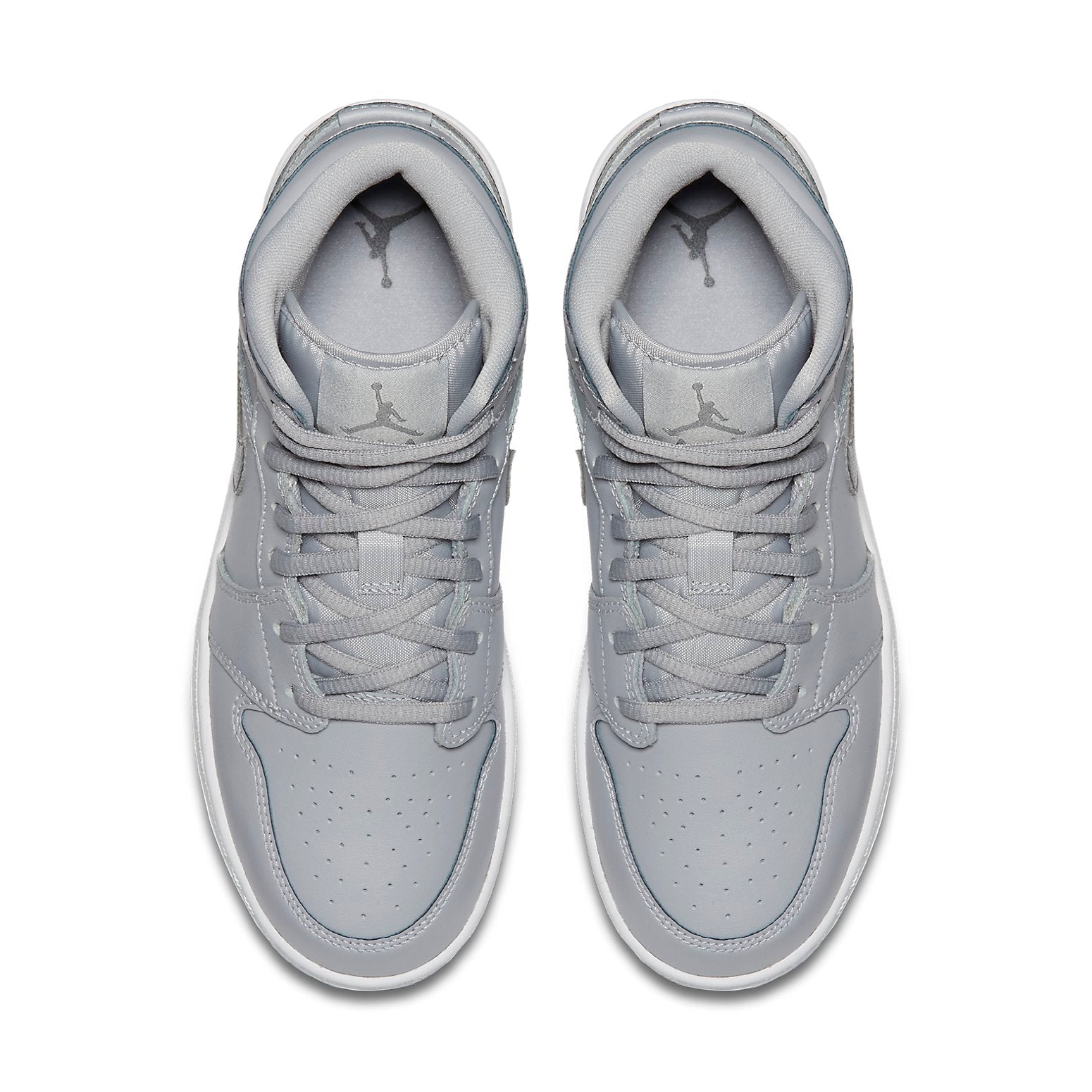 (GS) Air Jordan 1 Mid 'Wolf Grey' 554725-033