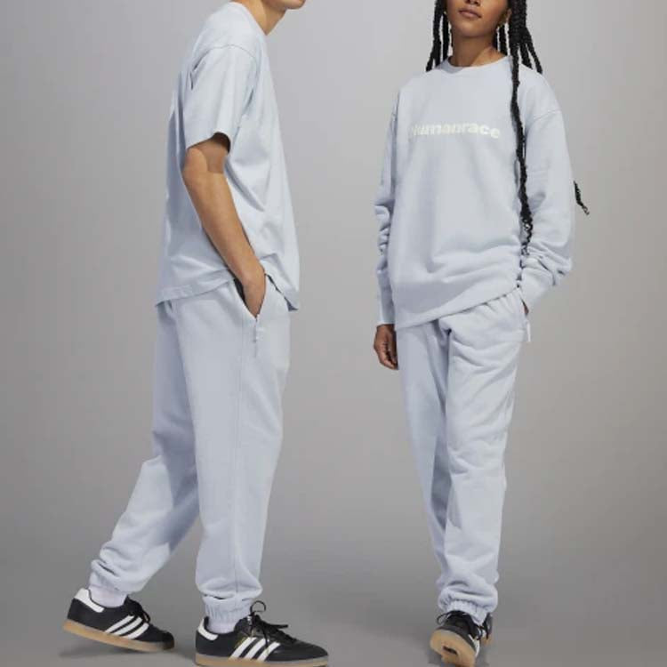 adidas x Pharrell Humanrace Logo Sweatpant 'Blue' HS4842