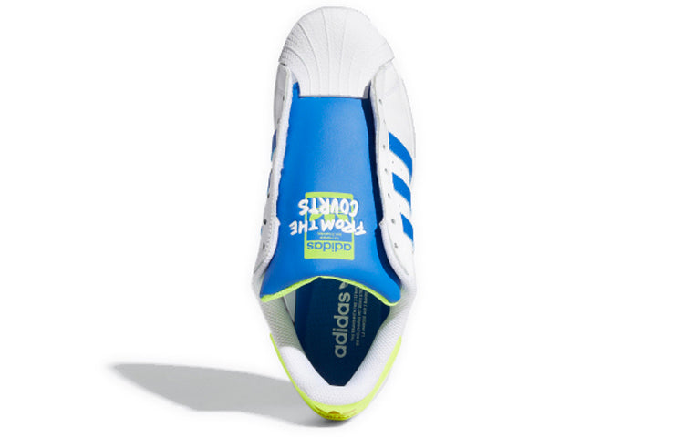 adidas Superstar Laceless 'White Blue Yellow' FV3020