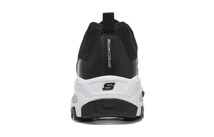 (WMNS) Skechers D'Lites 1.0 low Dad Shoes GS Black/White 896027-BKW