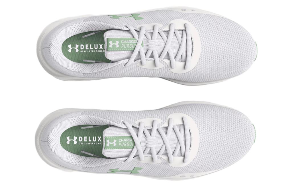 (WMNS) Under Armour Charged Pursuit 3 Twist 'White Green' 3026692-100