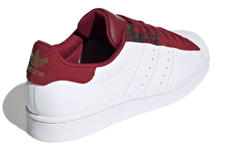 adidas Superstar 'Collegiate Burgundy Patchwork' H00211