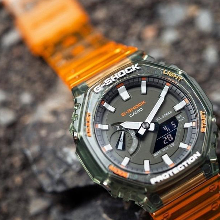 CASIO G-Shock Analog-Digital 'Red' GA-2100HC-4AER