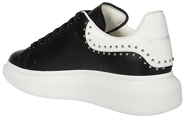 Alexander McQueen Oversized Sneaker 'Black Studs' 628017WHTQQ1071