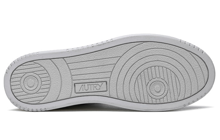 (WMNS) Autry Medalist Mid Leather Sneakers Two-Toned 'White Grey' AUMW-WB10