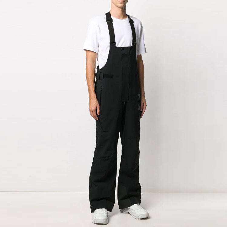 Off-White Micro Mark Straight Cargo Pants Loose Fit Black OMKF013F20FAB0011010