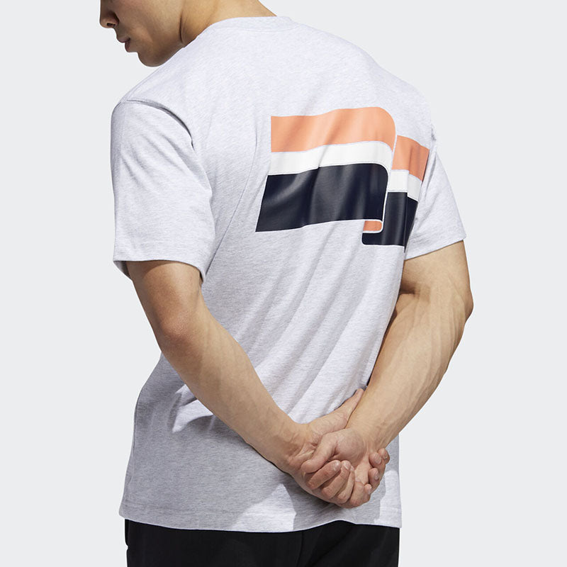 adidas originals Athleisure Casual Sports Round Neck Short Sleeve Gray FM1532