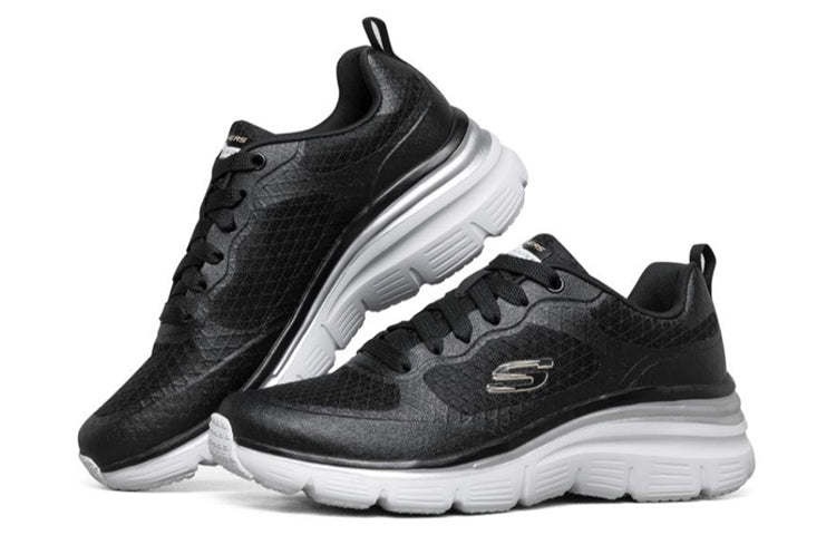 (WMNS) Skechers Fashion Fit Running Shoes Black 66666274-BLK